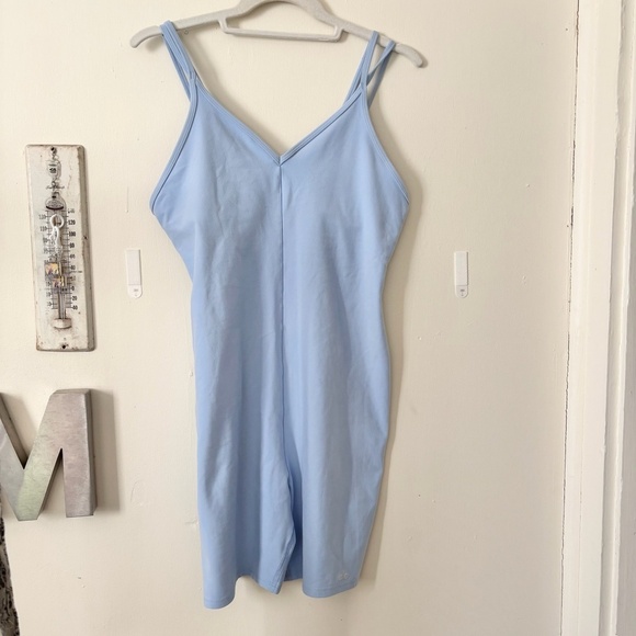 Alo Alosoft Suns Out Onesie, Seashell Blue - Picture 2 of 5
